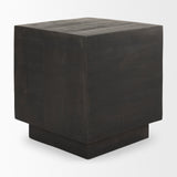 Hayden Dark Brown Wood End/Side Table by Mercana at Eve Furniture
