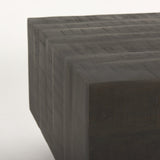 Hayden Dark Brown Wood Rectangular Coffee Table by Mercana at Eve Furniture