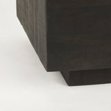 Hayden Dark Brown Wood Rectangular Coffee Table by Mercana at Eve Furniture