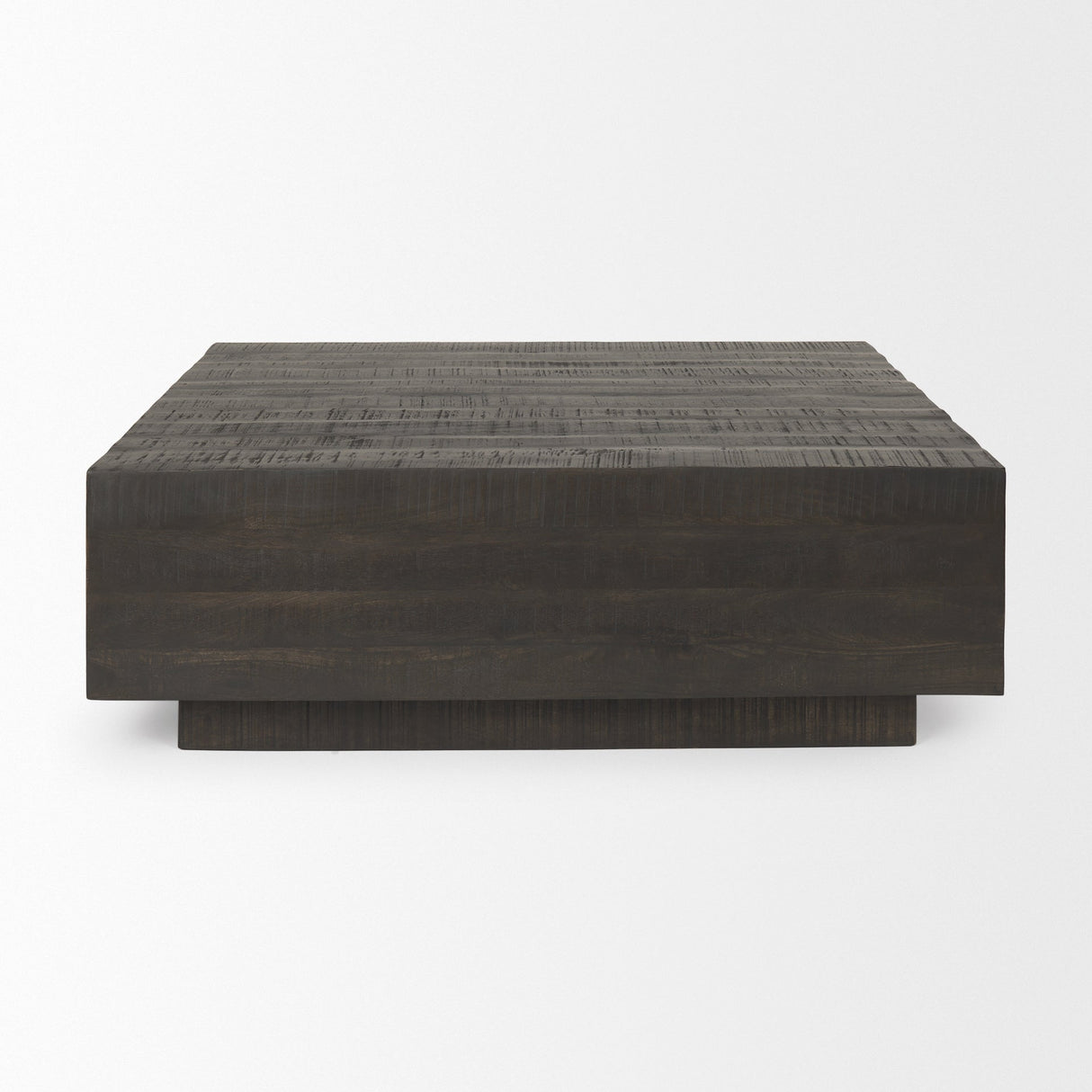 Hayden Dark Brown Wood Square Coffee Table by Mercana at Eve Furniture