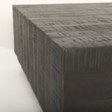 Hayden Dark Brown Wood Square Coffee Table by Mercana at Eve Furniture