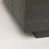 Hayden Dark Brown Wood Square Coffee Table by Mercana at Eve Furniture