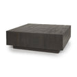 Hayden Dark Brown Wood Square Coffee Table by Mercana at Eve Furniture