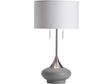 Hayden Grey/Silver Table Lamp by Crestview at Eve Furniture