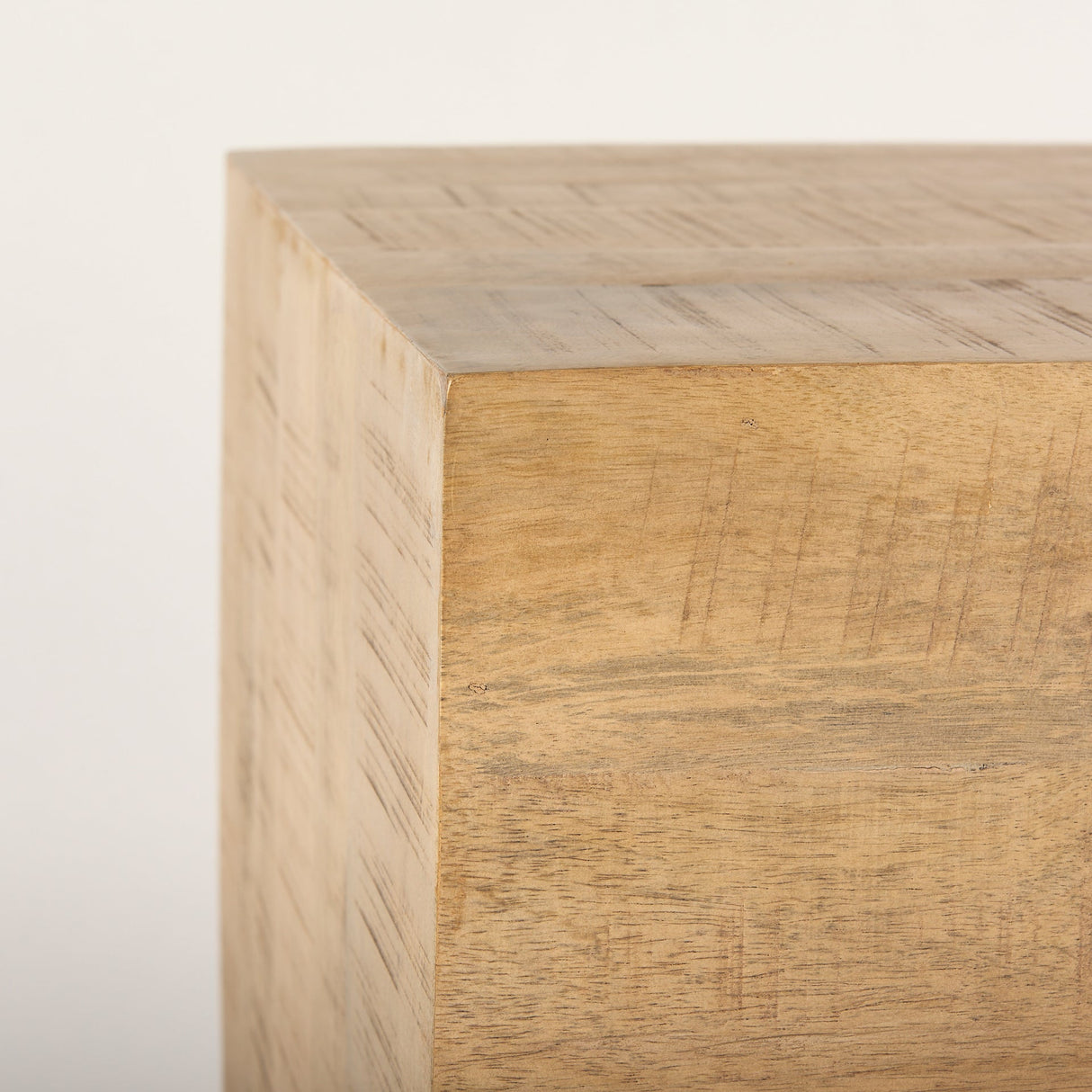 Hayden Light Brown Wood End/Side Table by Mercana at Eve Furniture