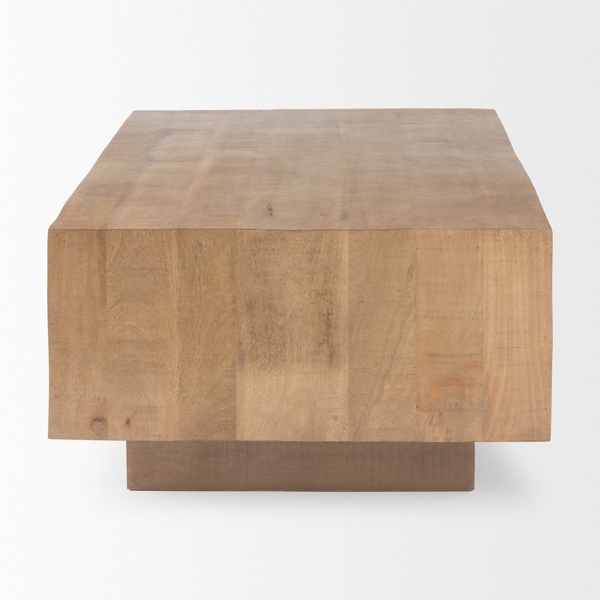 Hayden Light Brown Wood Rectangular Coffee Table by Mercana at Eve Furniture