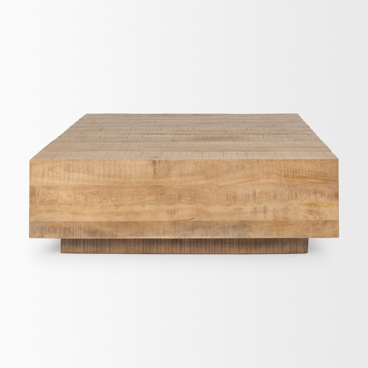 Hayden Light Brown Wood Square Coffee Table by Mercana at Eve Furniture