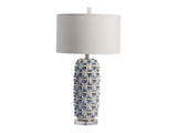 Hayes Blue/White Table Lamp by Crestview at Eve Furniture