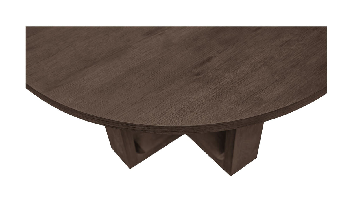 Hayes Dining Table Rustic Brown by Moe's Home at Eve Furniture
