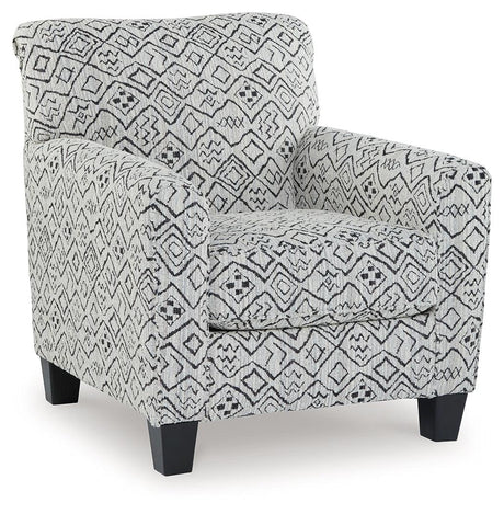 Hayesdale Black/Cream Accent Chair by Ashley at Eve Furniture
