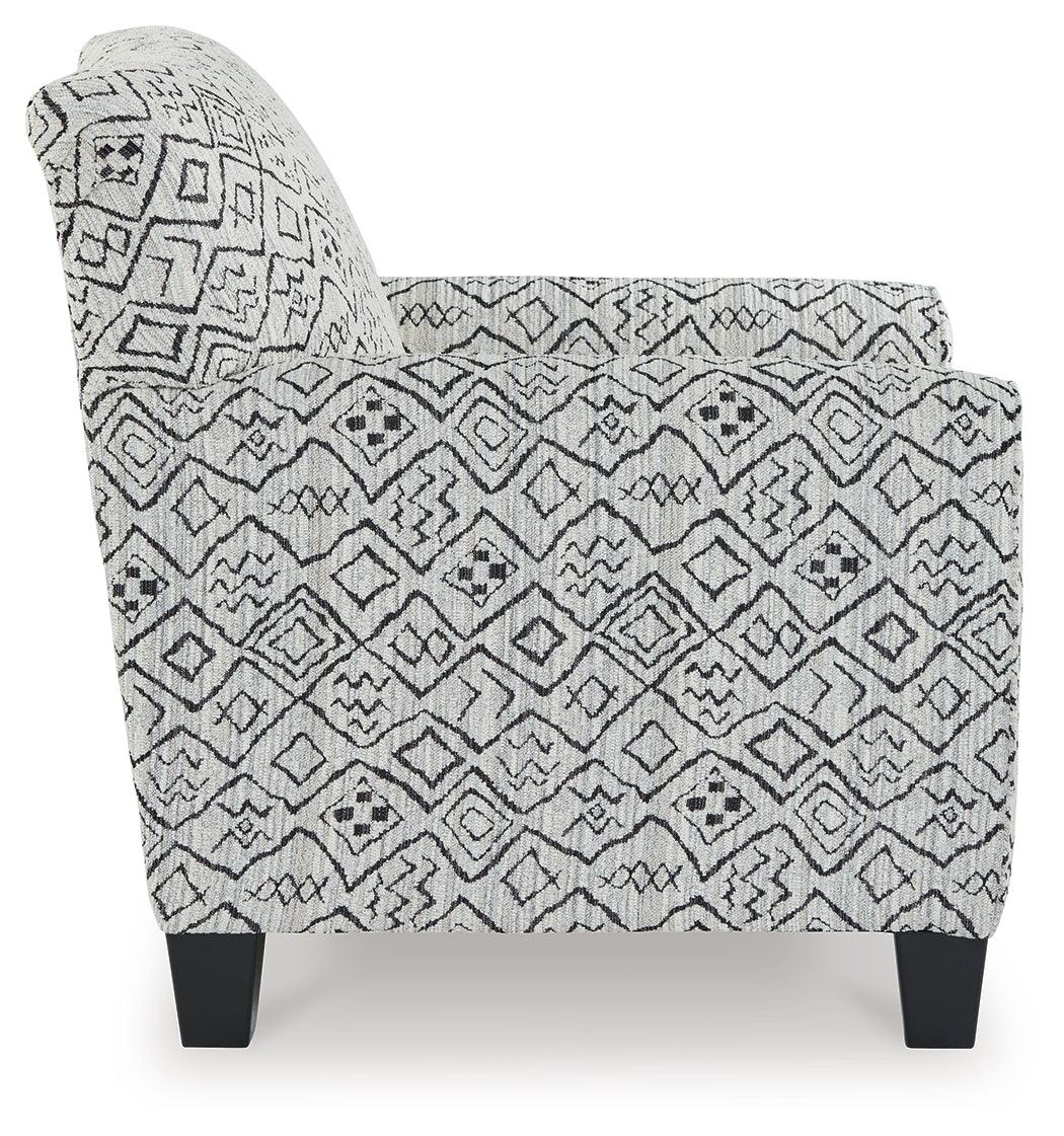 Hayesdale Black/Cream Accent Chair by Ashley at Eve Furniture