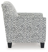 Hayesdale Black/Cream Accent Chair by Ashley at Eve Furniture