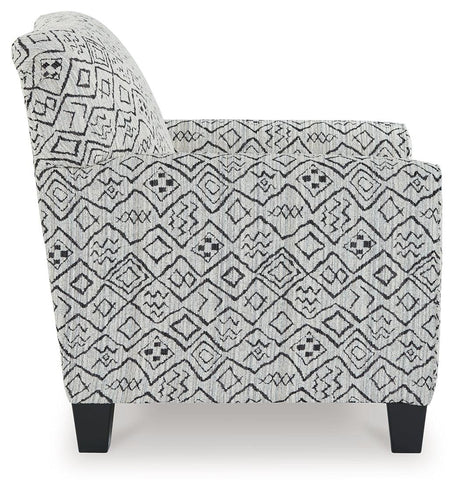 Hayesdale Black/Cream Accent Chair by Ashley at Eve Furniture