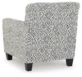 Hayesdale Black/Cream Accent Chair by Ashley at Eve Furniture