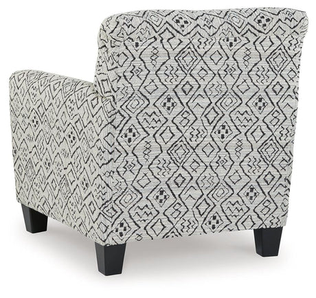 Hayesdale Black/Cream Accent Chair by Ashley at Eve Furniture