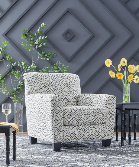 Hayesdale Black/Cream Accent Chair by Ashley at Eve Furniture
