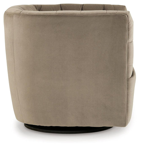 Hayesler Cocoa Swivel Accent Chair by Ashley at Eve Furniture