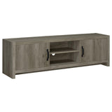 Hays 2-Door TV Console Gray Driftwood