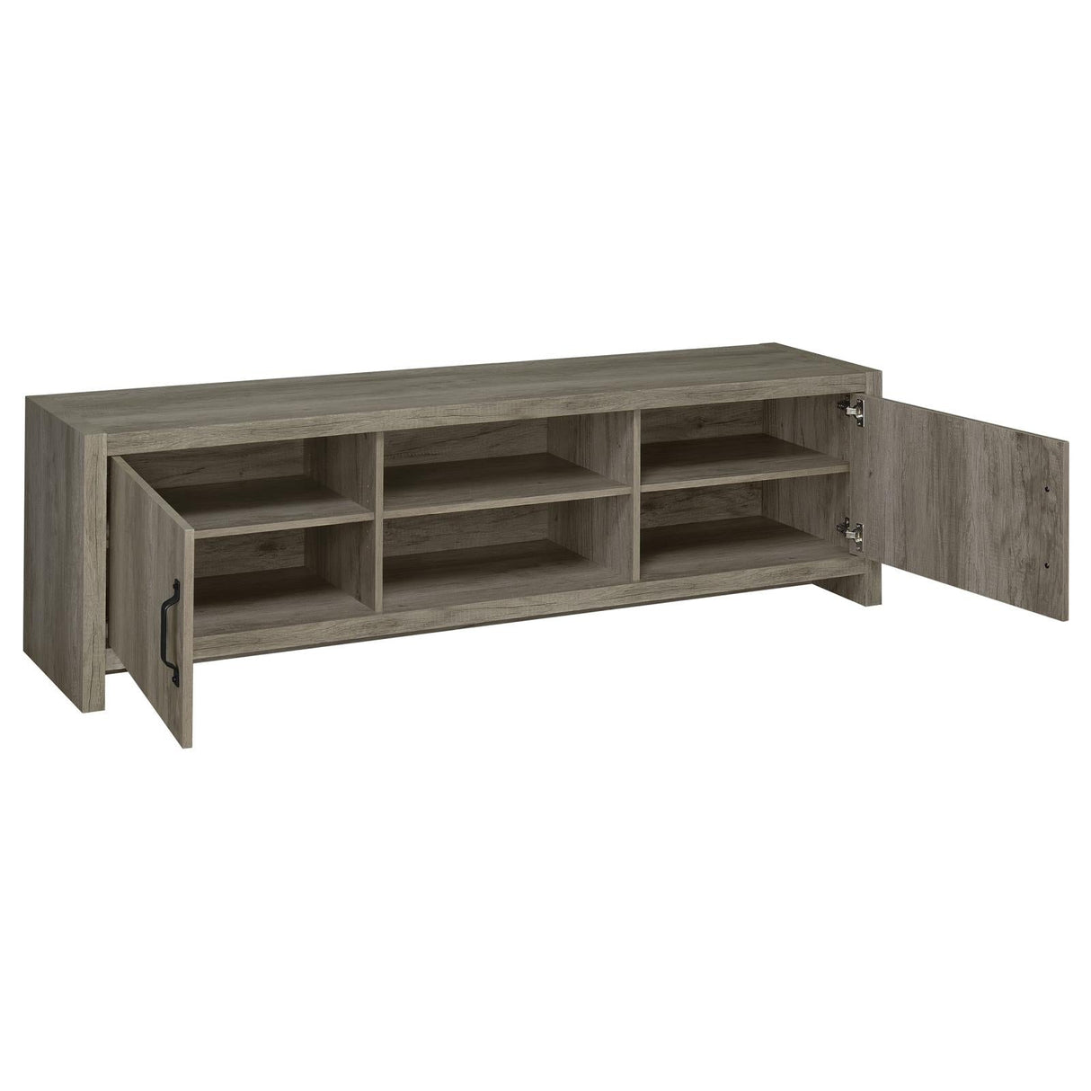 Hays 2-Door TV Console Gray Driftwood