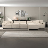 Hayward Ivory Velvet Modular Sectional Sofa by Ashcroft Imports at Eve Furniture