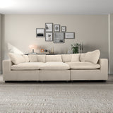 Hayward Ivory Velvet Modular Sectional Sofa by Ashcroft Imports at Eve Furniture