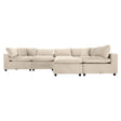 Hayward Ivory Velvet Modular Sectional Sofa by Ashcroft Imports at Eve Furniture