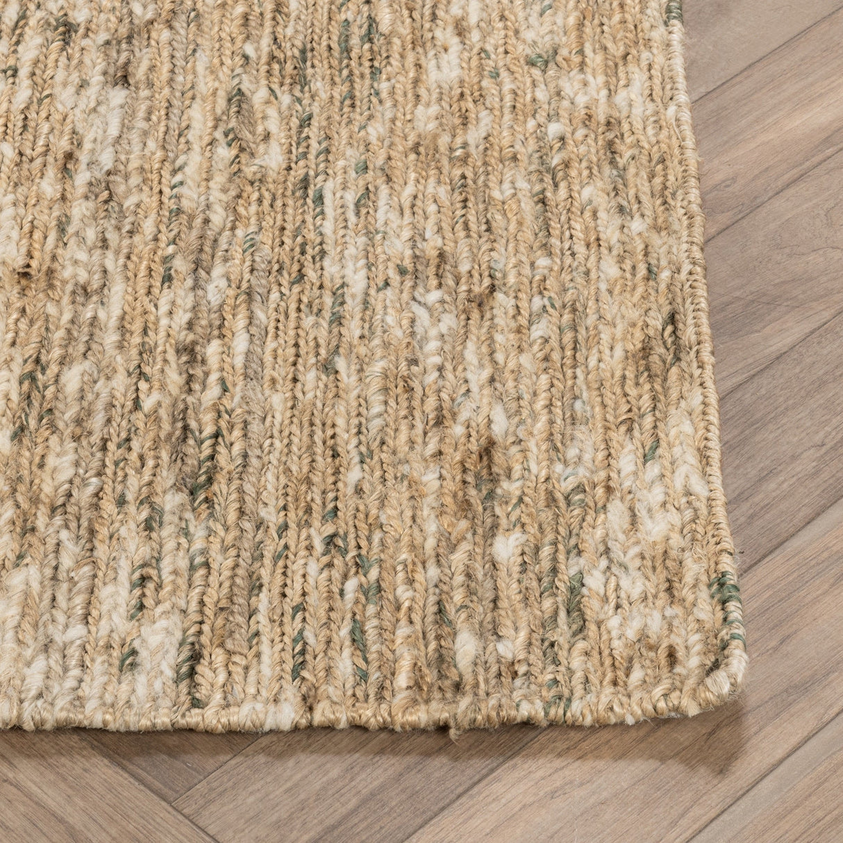 Hayward Soumak Jute Natural/Green Rug by Classic Home at Eve Furniture
