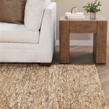 Hayward Soumak Jute Natural/Green Rug by Classic Home at Eve Furniture