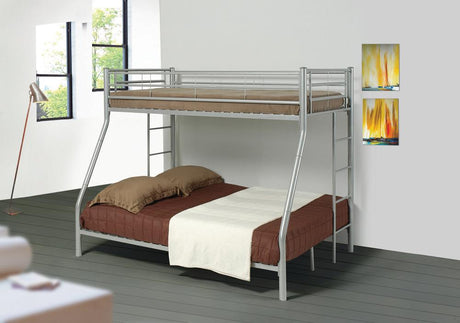 Hayward Silver Twin over Full Bunk Bed