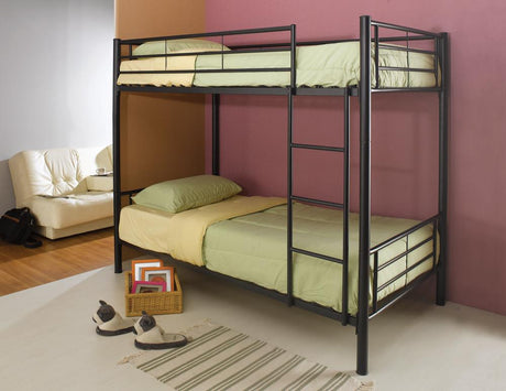 Hayward Black Twin over Twin Bunk Bed