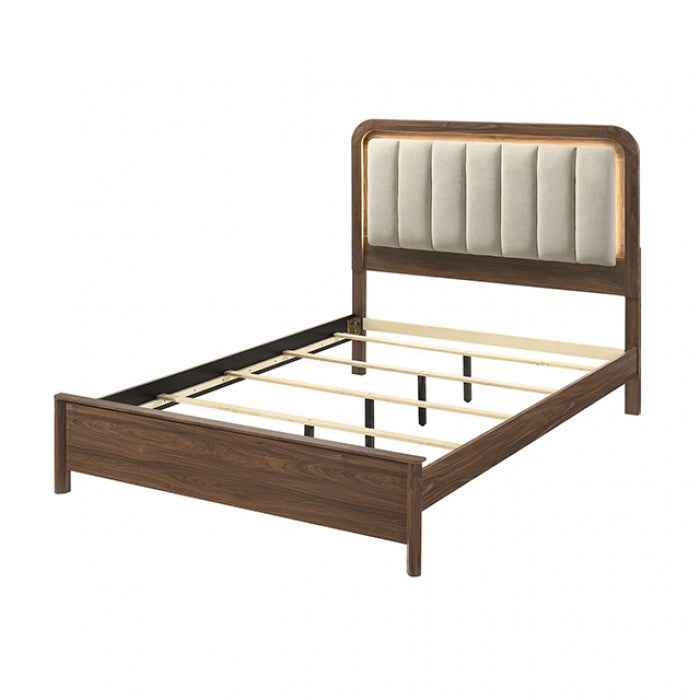 Hayward Walnut 4-Piece Queen Bedroom Set by Furniture of America at Eve Furniture