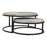 Hayword Gray Nesting Coffee Tables (Set of 2) by Classic Home at Eve Furniture