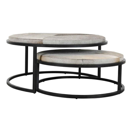Hayword Gray Nesting Coffee Tables (Set of 2) by Classic Home at Eve Furniture