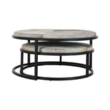 Hayword Gray Nesting Coffee Tables (Set of 2) by Classic Home at Eve Furniture
