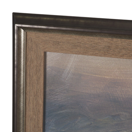 Haze Landscape by Mercana Studio a Hand Embellished Textured Framed Art Print by Mercana at Eve Furniture