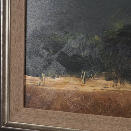 Haze Landscape by Mercana Studio a Hand Embellished Textured Framed Art Print by Mercana at Eve Furniture