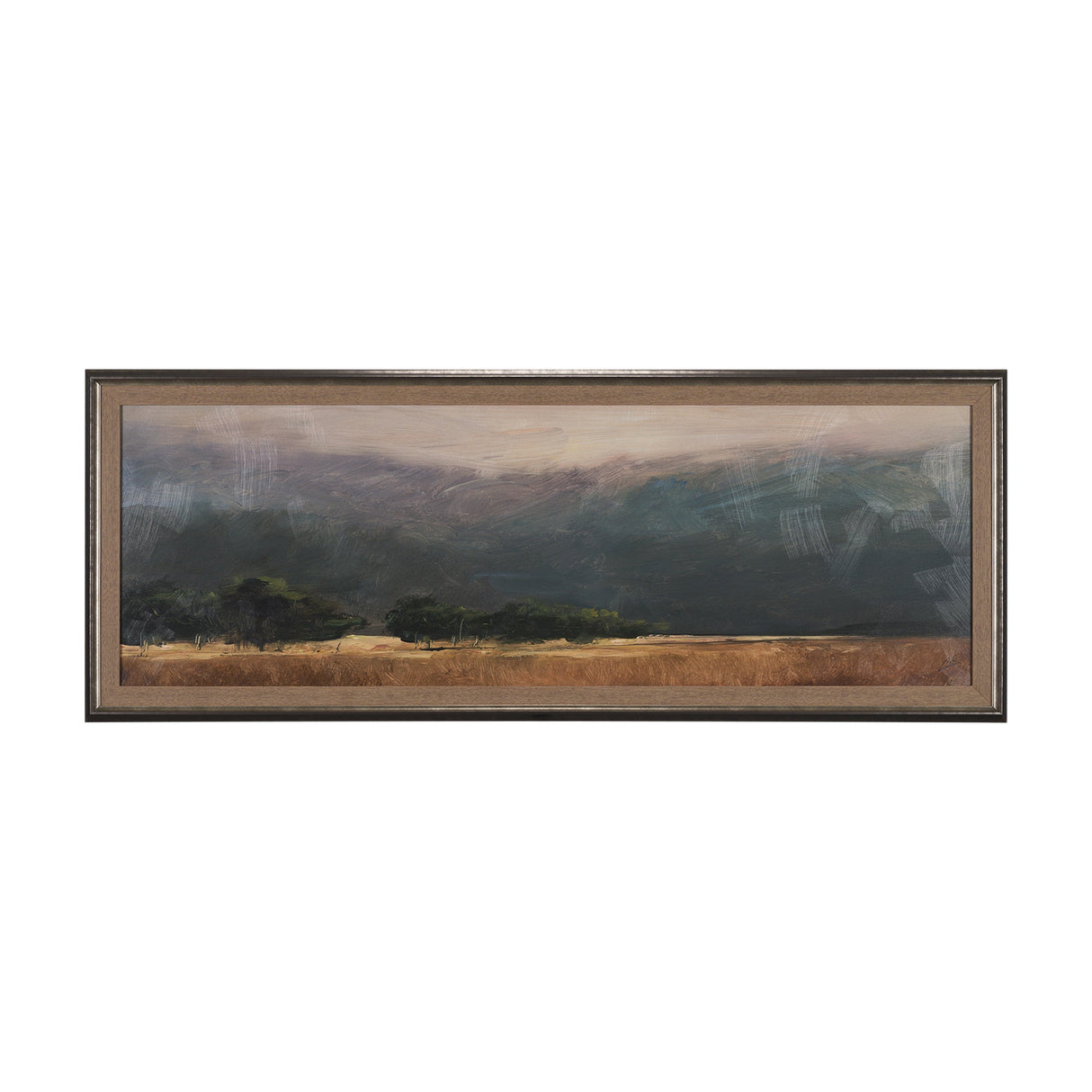 Haze Landscape by Mercana Studio a Hand Embellished Textured Framed Art Print by Mercana at Eve Furniture