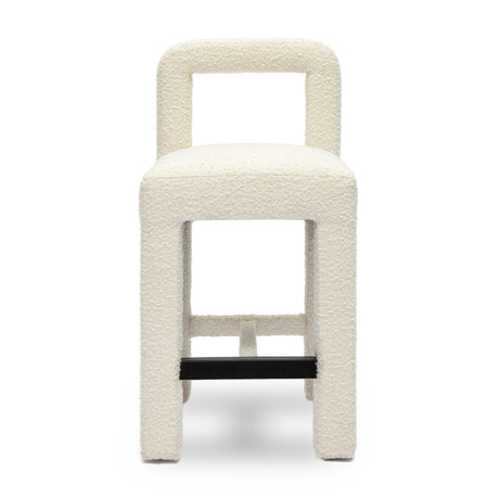 Hazel Boucle Counter Stool by TOV Furniture at Eve Furniture