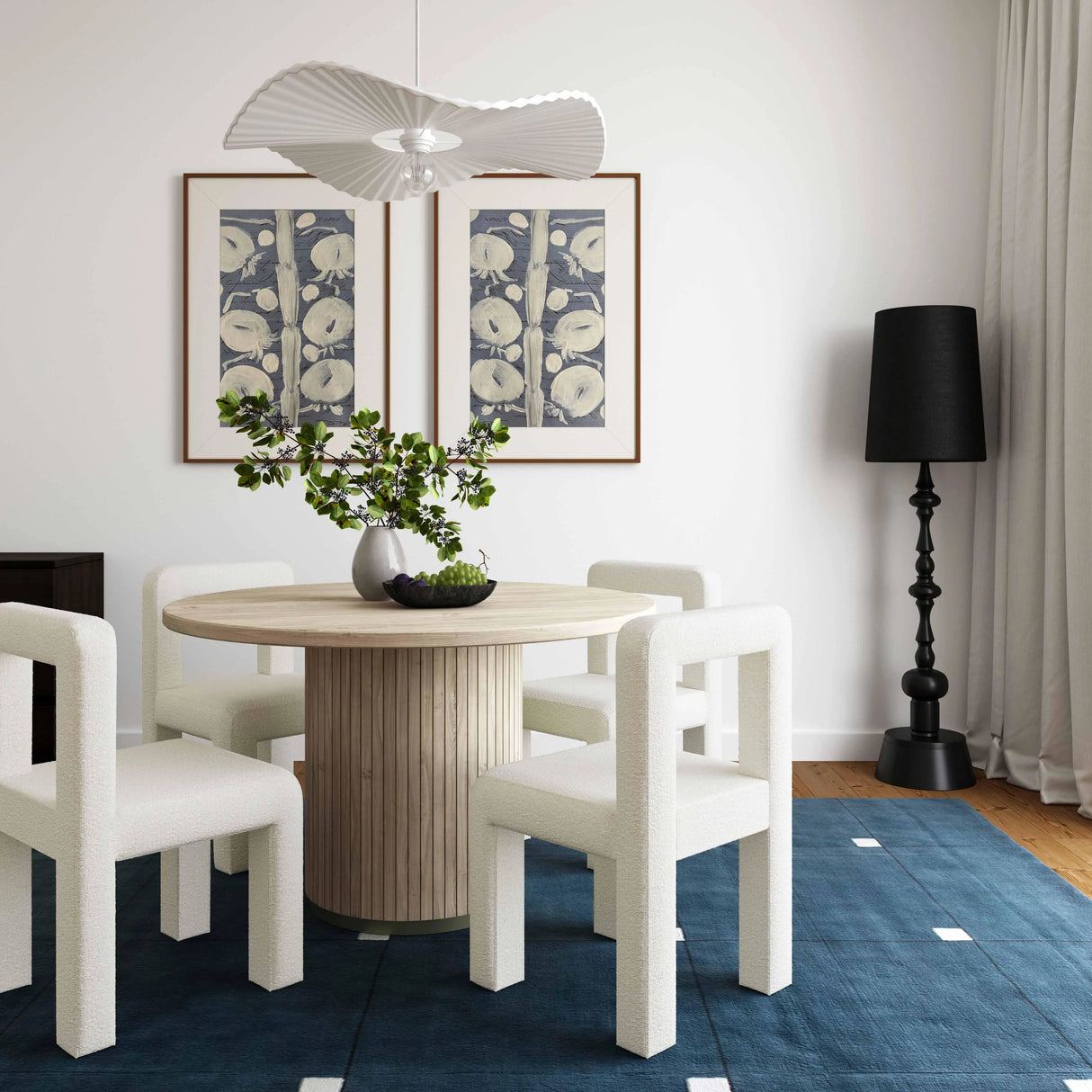 Hazel Boucle Dining Chair by TOV Furniture at Eve Furniture