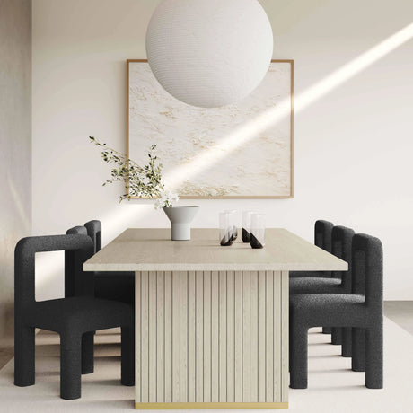 Hazel Boucle Dining Chair by TOV Furniture at Eve Furniture