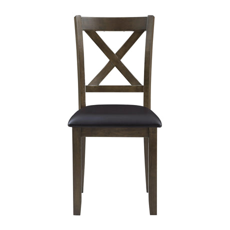 Hazel Charcoal Brown 5-Piece Dining Set by Homelegance at Eve Furniture