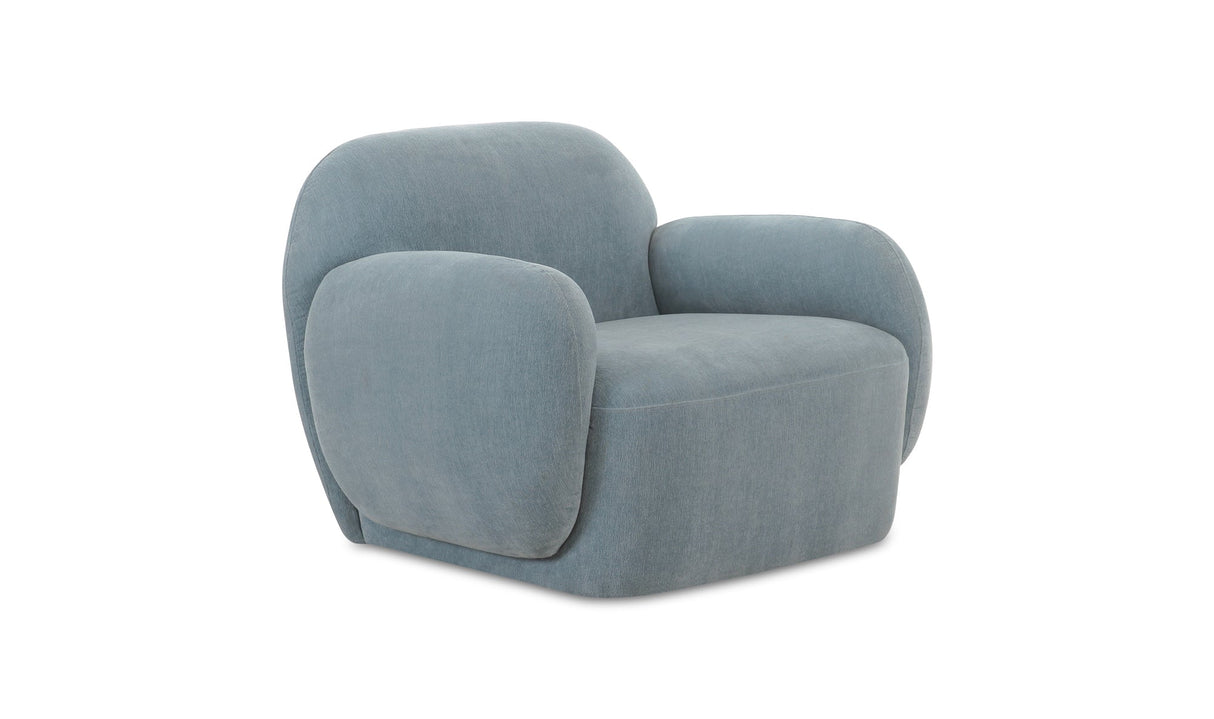 Hazel Lounge Chair Light Blue by Moe's Home at Eve Furniture