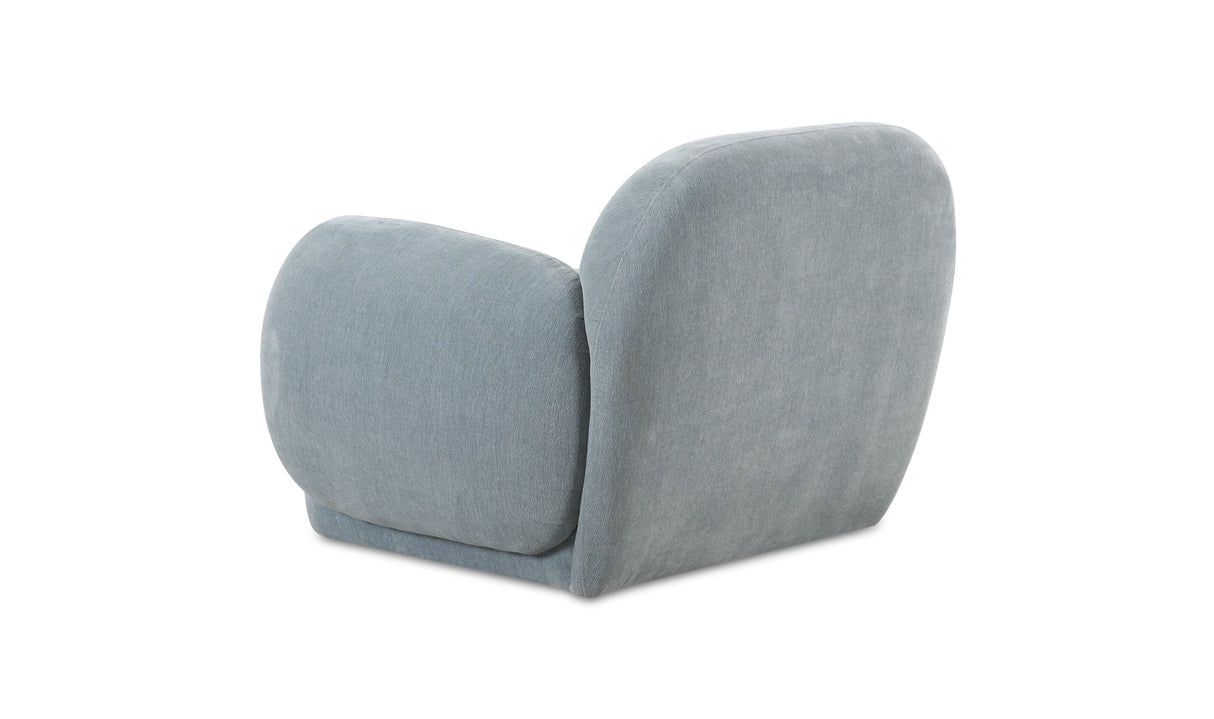 Hazel Lounge Chair Light Blue by Moe's Home at Eve Furniture