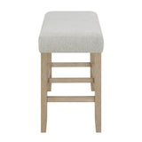 Hazel Neutral Counter Height Bench by Crown Mark at Eve Furniture