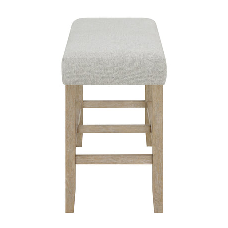Hazel Neutral Counter Height Bench by Crown Mark at Eve Furniture
