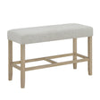 Hazel Neutral Counter Height Bench by Crown Mark at Eve Furniture