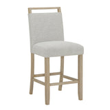 Hazel Neutral Counter Height Chair, Set of 2 by Crown Mark at Eve Furniture