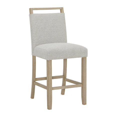 Hazel Neutral Counter Height Chair, Set of 2 by Crown Mark at Eve Furniture