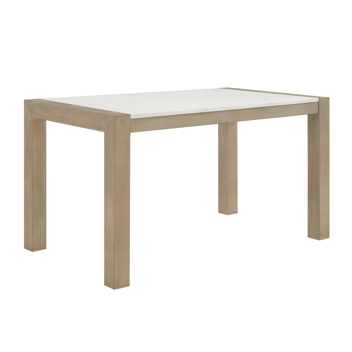 Hazel Neutral Genuine Marble Top Counter Height Table by Crown Mark at Eve Furniture