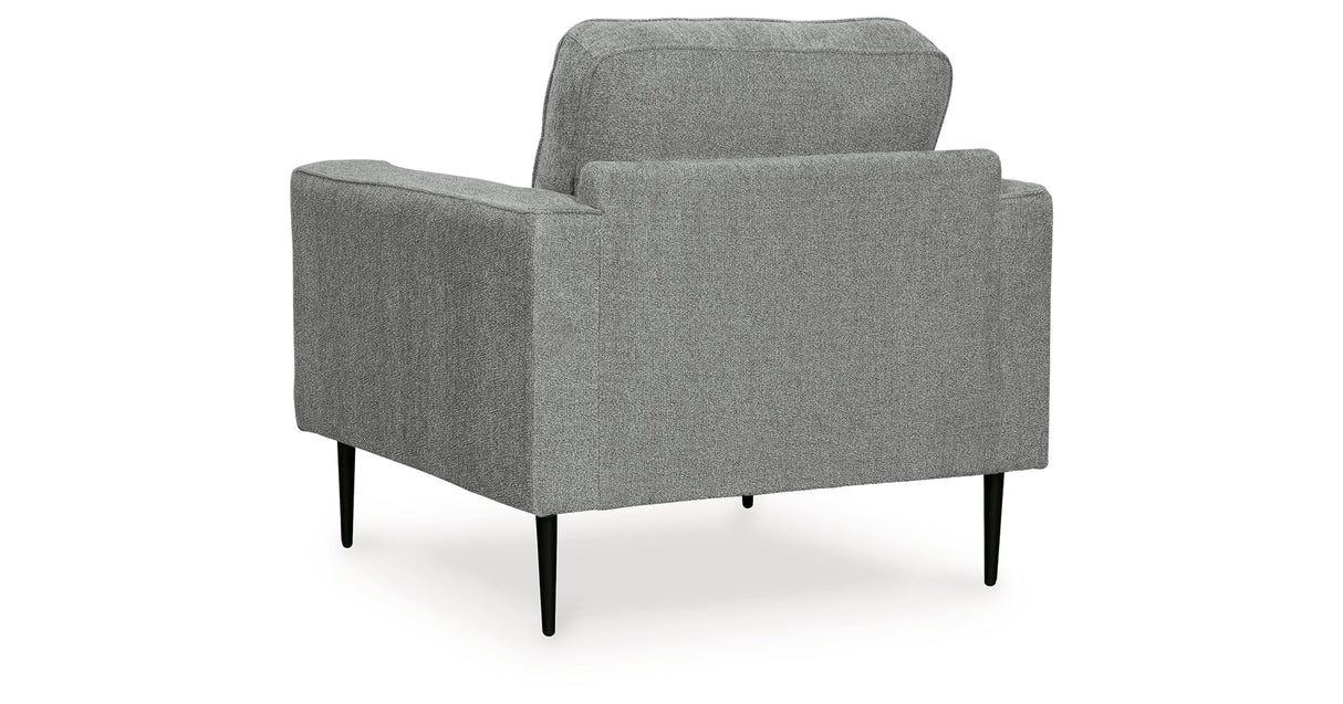 Hazela Charcoal Chair and Ottoman